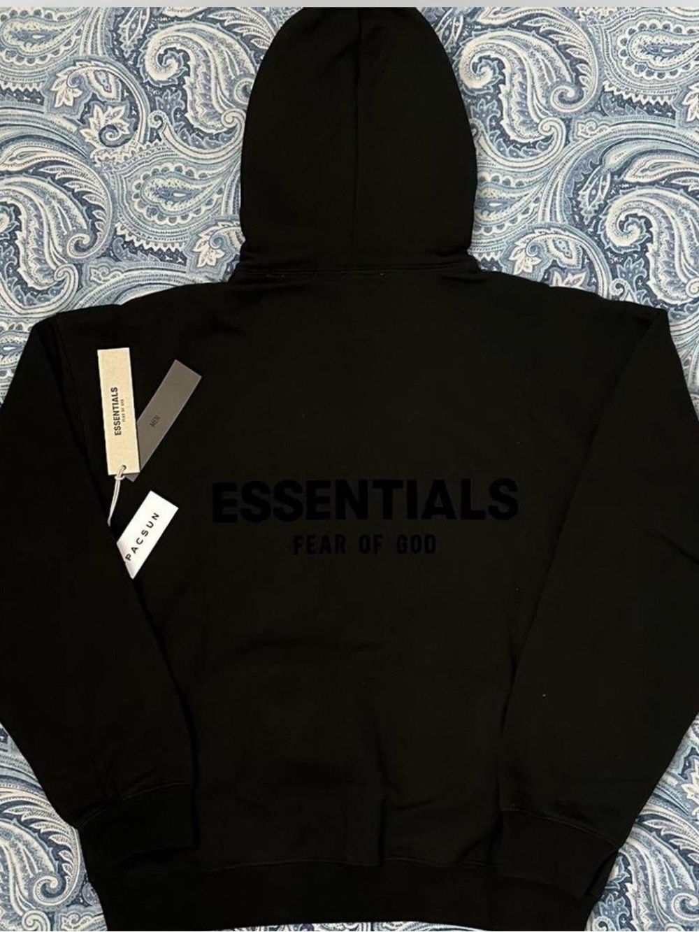 Essentials Fear of God Black Hoodie